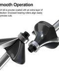 Heavy Duty 12 Piece Tungsten Carbide Router Bits Set With Standard Quarter Inch Shank for effortless woodworking precision.