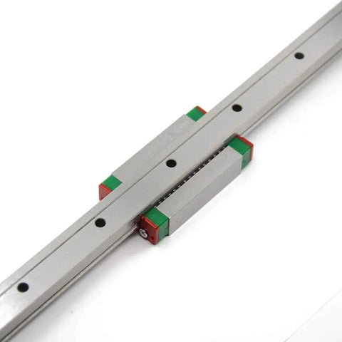 300mm MGN15 Linear Rail Guide with MGN15H Carriage Block for DLP UV 3D Printer and CNC Machine shown in close-up view.
