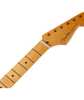 Classic Series 50s Strat Soft V Neck Maple Guitar Neck For Stratocaster Style Builds 1 Piece Maple Construction Vintage V Profile Feels Like Early Tele Inspired Slender Thumb Friendly Neck Shred Ready For Smooth Riffs. maple guitar neck headstock and fretboard