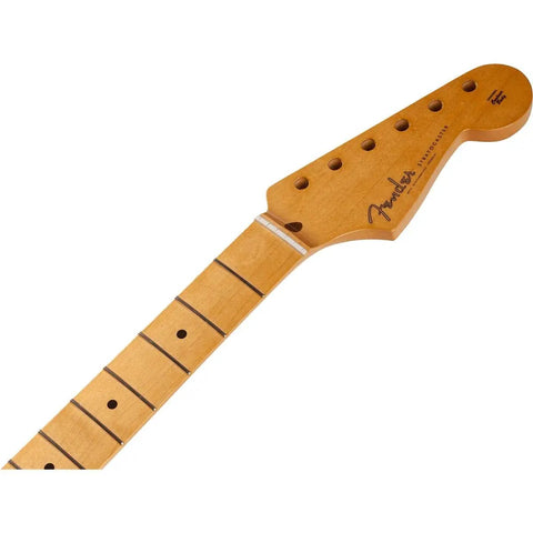 Classic Series 50s Strat Soft V Neck Maple Guitar Neck For Stratocaster Style Builds 1 Piece Maple Construction Vintage V Profile Feels Like Early Tele Inspired Slender Thumb Friendly Neck Shred Ready For Smooth Riffs. maple guitar neck headstock and fretboard