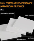 Premium PTFE Teflon Sheet 500 By 500 Mm For Mechanical And DIY Projects 0.3 To 45 Mm Thick, shown with features like high insulation.