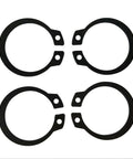Beefy 150 Piece M8 To M36 Black Steel C Type Internal Circlip Retaining Clips Snap Rings for Holes and Shafts, set of 4 clips