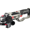 Professional 20V Max 4.5 Inch Angle Grinder with rock hard cast housing and overmolded grip, ideal for fast metal cuts.