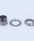 Heavy Duty Bearing Housings With Metric Adapter Sleeves And Withdrawal Lock Nuts Set For H2316 H2317 H2318 H2319 Pillow Block Bearings