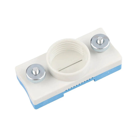 Close-up of the Built Tough 10 To 50 Mm Adjustable Edge Banding Glue Applicator tool, featuring white plastic and metal hardware.