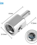 4 Pack 1/0 To 4 Gauge Wire Reducer For Car Audio Power Amp Terminal Aluminum Nickel Plated Beefy Heavy Duty Connector For Quick Install And Clean Grounding, size view 41mm