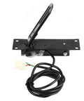 250W 24V electric foot accelerator pedal with anti-slip surface and durable black iron construction for scooters and go-karts