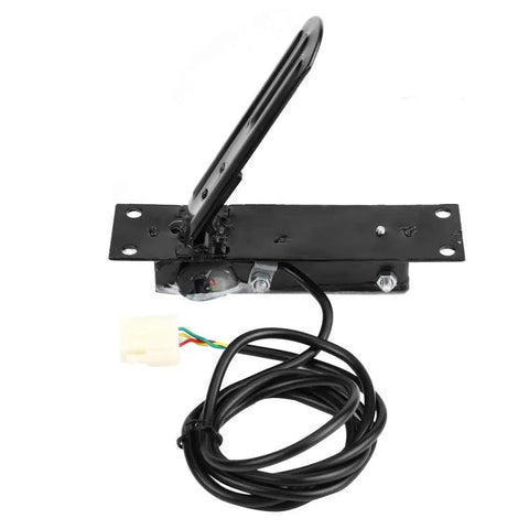 250W 24V electric foot accelerator pedal with anti-slip surface and durable black iron construction for scooters and go-karts