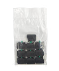 10 Pack Single Contact Block Silver Alloy Screw Clamp Terminal 1NO For Electrical Panels And Control Circuits Black Finish