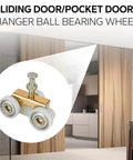 Pocket Door Roller Replacement Kit With Nylon Encapsulated Ball Bearing Wheels For 1125 And Upgrades 1500 Hardware Kit