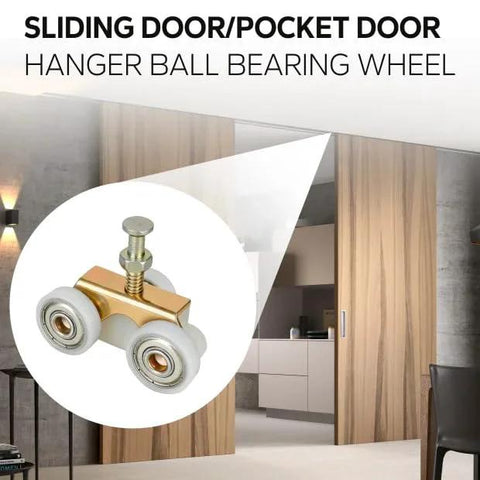 Pocket Door Roller Replacement Kit With Nylon Encapsulated Ball Bearing Wheels For 1125 And Upgrades 1500 Hardware Kit