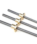 12mm T12 Trapezoidal Lead Screw For DIY 3D Printer And CNC Rigs With Stainless Steel Rod Copper Nut 2mm Pitch 10mm Or 12mm Lead Options Multiple Lengths From 100mm To 500mm Ultra Smooth Linear Motion, stainless steel screw with copper nut