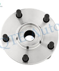 Top view of a front wheel hub bearing assembly for Two Pack Front Wheel Hub Bearing Assemblies Replacement For 2006 2012 Toyota RAV4 L4 And Compatible With Lexus HS250H 2010 2012 Scion Tc 2011 2016 Scion Im 2016 Scion Xb 2008 2015 Toyota Corolla Im 2017 2018 Prius V 2012 2018