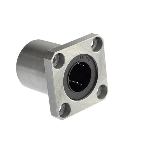 Two Pack Square Flange Linear Motion Bushing Ball Bearing LMK6 60UU For CNC And 3D Printer Upgrades, square metal bearing