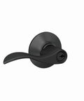 Accent Door Lever With Keyed Entry Lock In Matte Black Easy Install No Brainer Security For Front Or Back Doors Durable Steel Hardware