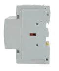 Side view of 4 Pole Contactor With 110 120V Coil, 63A Normally Closed NC, Heavy Duty Silent Operation, DIN Rail Mount, IEC EN Compliant