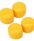 Axle Cap Bearing Cover M143338 for John Deere 4-piece set gearbox shield in yellow for lawn mower and tractor use