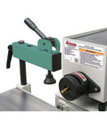 Bad Ass Heavy Duty Horizontal Slot Mortiser With A Powerhouse 2 Hp Motor And 220V Wiring Built For Custom Furniture Makers And Serious Professional Woodworking Shops, featuring a side mounted router setup.