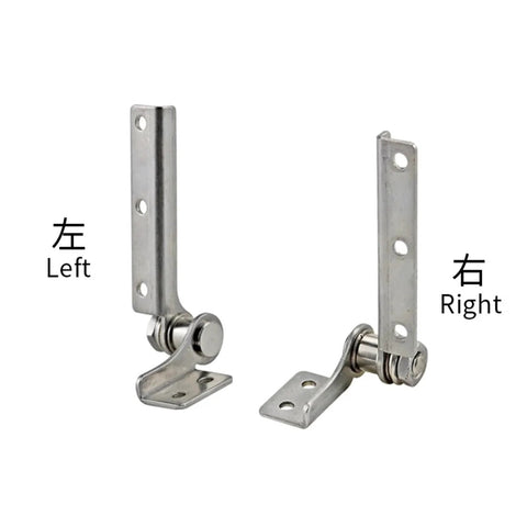 Two 304 stainless steel damping torque hinges with stop and flip lock, left and right