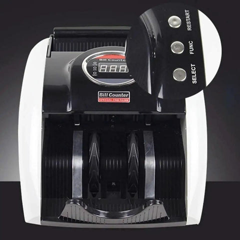 Portable Money Counting Machine Compact Cash Counter With Auto Detect Bills And Multi Currency Support hassle-free operation with interface details.