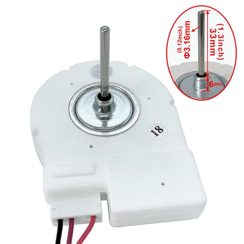 Plug And Play DC 12V 4W Evaporator Refrigerator Fan Motor Replacement For Frigidaire, Vissani, Magic Chef And Midea Freezer