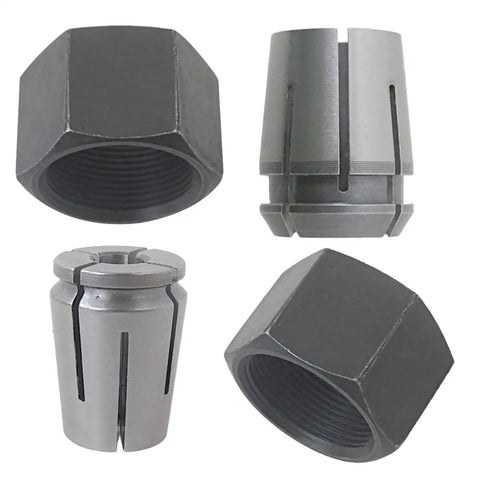 Upgraded Dual Size Collet Kit For Routers With 1/2 Inch And 1/4 Inch Collets Includes Parts 326286-03 And 326286-04 Compatible With Dewalt DW618B3 And MRC23EVSK Pro Grade Replacement Set For Quick Clean Cuts