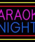 Karaoke Night Colorful Led Neon Sign 13 Inches Tall By 24 Inches Wide With Dimmer For Indoor Use Premium Acrylic Backing Delivers A Lit Vibe