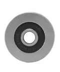 10 Pack Boss Grade V Groove Track Rollers Guide Rail Pulleys Sealed Steel Ball Bearings with black center for smooth performance.