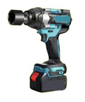 Heavy Duty Cordless Impact Wrench With Brushless Motor For Car Tire Changes And Truck Maintenance Lightweight Electric Power Tool side view