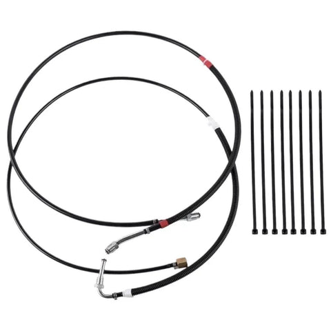 Top Notch Fuel Line Kit For Chevy C1500 C2500 K2500 Blazer Tahoe Yukon Suburban 5.0L 5.7L 7.4L V8 Throttle Body Replacement Parts, black hoses and zip ties