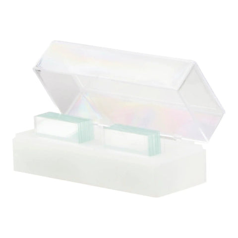 Premium No 1 Thickness Microscope Cover Glass For Slides Clear 22 X 22 Mm 1 Count Precision Ground With Straight Edges Non Fogging And Non Corrosive Keeps Specimens Protected From Airborne Contaminants. clear square cover glass in storage case