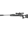 Swarm Magnum 10X GEN3i Inertia Fed Break Barrel.22 Caliber Pellet Rifle with 10 Shot Magazine and scope, side view