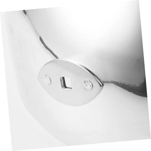 Close-up of ergonomic stainless steel hand guard detail, showing mounting feature. Ergonomic Hand Guard For Fencing Replacement Hand Protection Shield To Prevent Injuries In Competition Sabre Epee And Foil Fencing Gear That Feels Secure On The Hand And Built For Rugged Training And Competition.