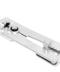 Heavy Duty Sectional Sofa Connectors 5 Pack Rust Resistant Steel Couch Brackets close-up showing locking mechanism and detailed design.