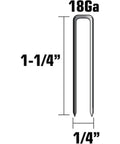 Finish Staples One Quarter Inch By One And One Quarter Inch 18 Gauge Electro Galvanized Pro Grade Heavy Duty Workhorse Staples For Trim