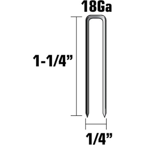 Finish Staples One Quarter Inch By One And One Quarter Inch 18 Gauge Electro Galvanized Pro Grade Heavy Duty Workhorse Staples For Trim