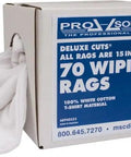 Box Of 70 Washable White Knit Wiping Rags For Home Or Shop Use Pro Grade 100 Percent Cotton 10 By 15 Inches Reusable All Purpose Absorbent Rags