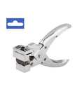 Handheld T Slot Hole Punch For DIY Crafts With Non Slip Grip Aircraft Style Euro Slot Punch T Hook Clamp Pliers Cutter, chrome-coated