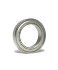 Close-up of 6710ZZ Ball Bearings 50x62x6mm Double Metal Cover Deep Groove Bearing, silver color, for machinery and DIY projects.