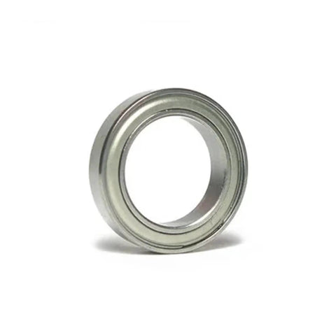 Close-up of 6710ZZ Ball Bearings 50x62x6mm Double Metal Cover Deep Groove Bearing, silver color, for machinery and DIY projects.