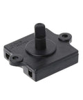 4 Position Rotary Heater Blower Switch With 3 Speed Settings, black industrial design, front view for HVAC systems.