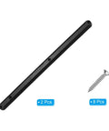 Black Plastic Drawer Slides With 12 Inch Side Mount Guide Rails And Mounting Hardware, 2 slides and screws included.