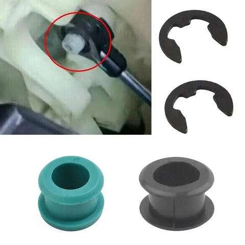 2 Pack Automatic Transmission Gear Shift Cable Bushing And Clip Repair Kit For Toyota Corolla Matrix 1.8L 2003 2008 Delivers Smooth Shifting And Easy No Fuss Cable Alignment, showing bushings and clips