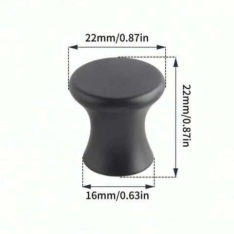 Matte Black Cabinet Knobs 8 Pack Round Farmhouse Drawer Handles And Dresser Pulls Solid Zinc Cabinet Hardware size dimensions