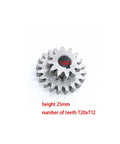 2 Speed Hi Low Metal Double Gear Set For CJ0618 Series Mini Lathe Metal Cutting Machine Durable 45 Carbon Steel Module M2.25 Precision Gearing For DIY Shop Projects, T20xT12 25mm