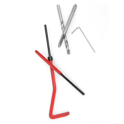 M4 Thread Repair Insert Kit 25Pcs With Clear Plastic Case For Quick Fix Of Damaged Threads In Steel Iron Aluminum And Other Metal Surfaces A Handy Hand Tool For Machinery Maintenance, tap and drill set with hex key