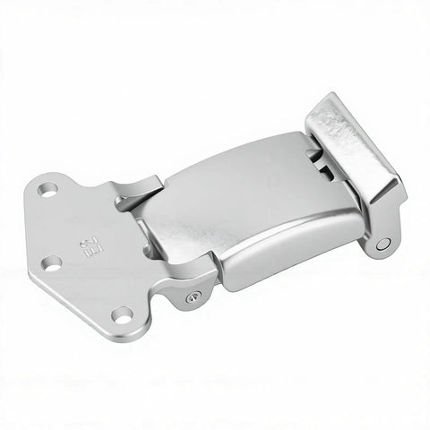 Heavy Duty Steel Rear Door Hinge Straight Swap Fit For Daily 2014 Onward Commercial Rig Built Tough side view of shiny steel hinge