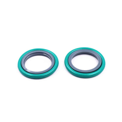 Rod seals, two rings with green outer and gray inner, for water jet cutting machine XST17/220