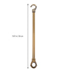 Chandelier Load Bearing Downrod With Hooks, 9.45 Inch Ceiling Light Support Tube, Replacement Hanging Rod For Pendant Lamps