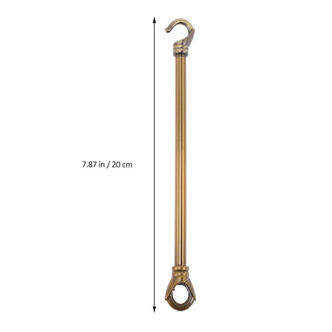 Chandelier Load Bearing Downrod With Hooks, 9.45 Inch Ceiling Light Support Tube, Replacement Hanging Rod For Pendant Lamps